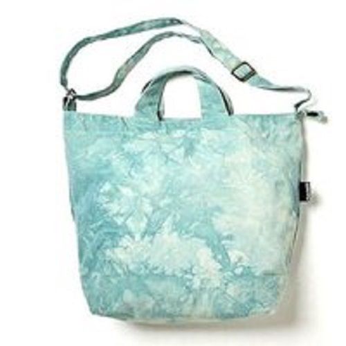 Stone Wash Twill Shopping Tote Bag