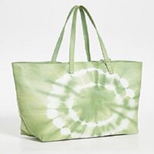 Tie Dye Canvas Shopping Tote Bag