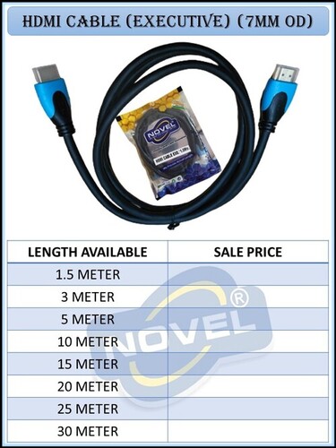 Hdmi Cable Executive 7Mm Od Application: Industrial