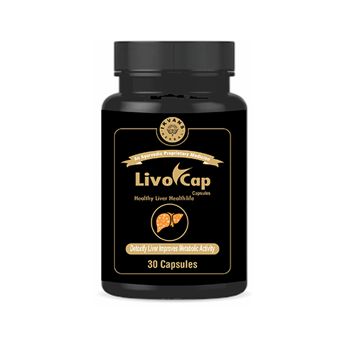 Ikvans Livo-cap Herbal Capsule - Herbal Blend for Men & Women | Industrial Use, Dry Storage Recommended