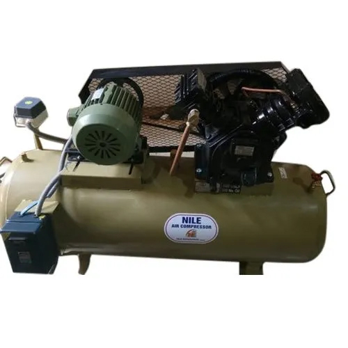 5 HP Air Compressor - Stainless Steel, Lubricated, Energy Efficient | Low Noise, Minimal Maintenance, Reliable Motor
