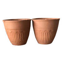 Clay Tea Cup 2 Set - Polished Finish, Customized Size | Modern Design, High Quality Craftsmanship