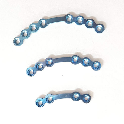 Facial Plates Implants - Color: Blue