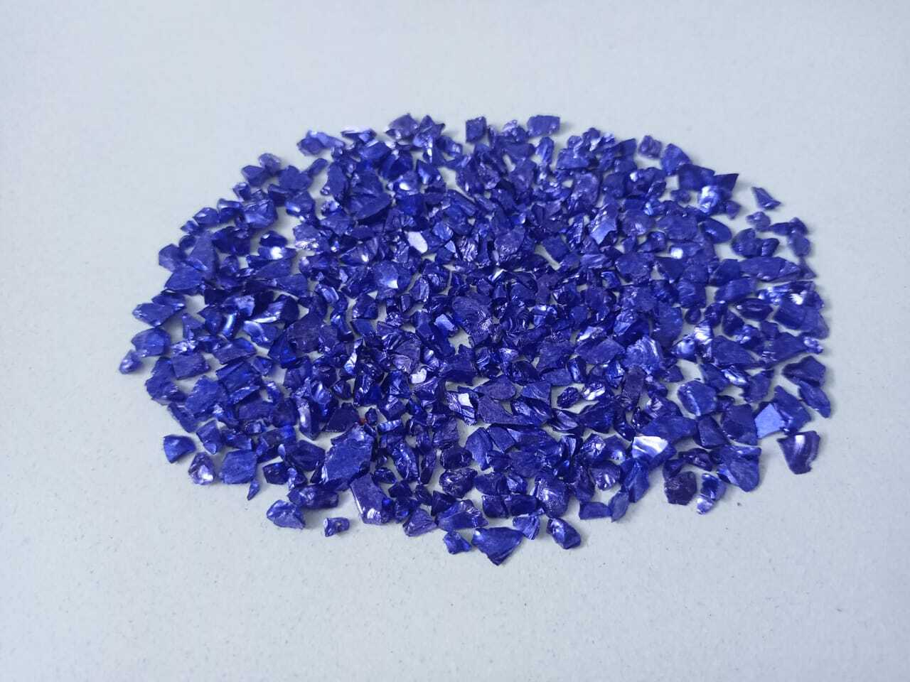 Eco frandly green recycle glass chips green color coated chips and aggregate for art and craft application