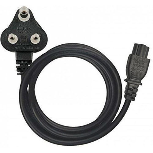 Black 1.5 Mtr Laptop Power Cord