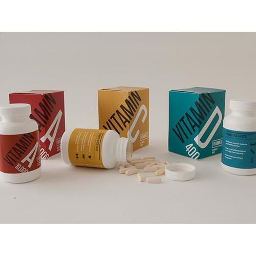 Customized Neutraceuticals Labels - Paper Material, Any Custom Shape - Custom Color, Plain Style