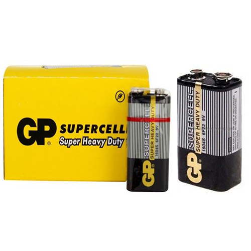 GP Super Cell Zinc 9V Batteries