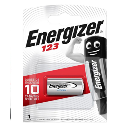 Energizer 123 Lithium Battery Battery Capacity: <150Ah
