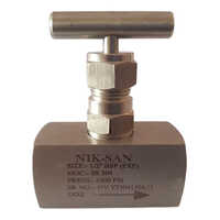 Ss Needle Valve - Stainless Steel, 1/4" To 2" Size, Gray Color | Welded Connection, Galvanized Surface Treatment, Warranty Included