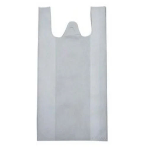 With Handle White W Cut Non Woven Bags