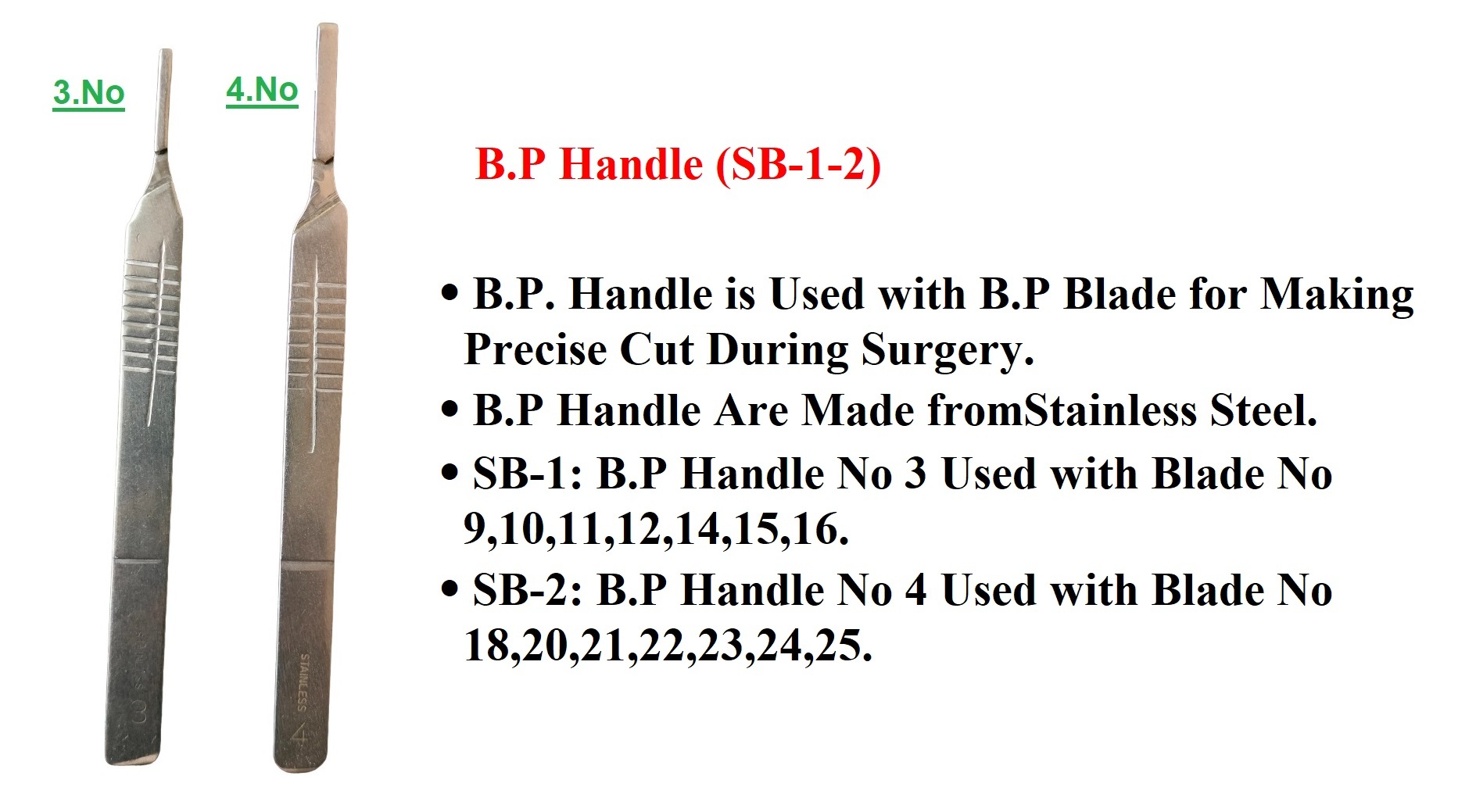 B P Handle 3 -4