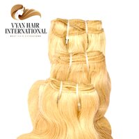 Virgin Brazilian Remy Human Hair Bundle Raw Cuticle Aligned 613 Hair Extetensions
