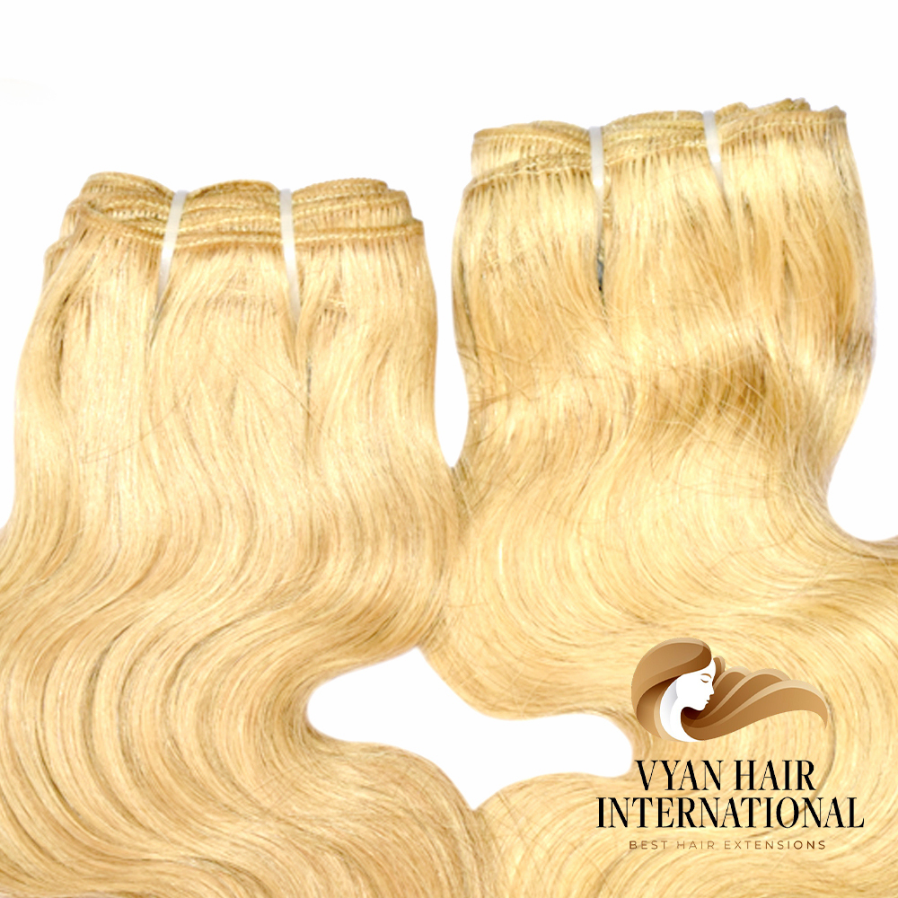 Virgin Brazilian Remy Human Hair Bundle Raw Cuticle Aligned 613 Hair Extetensions