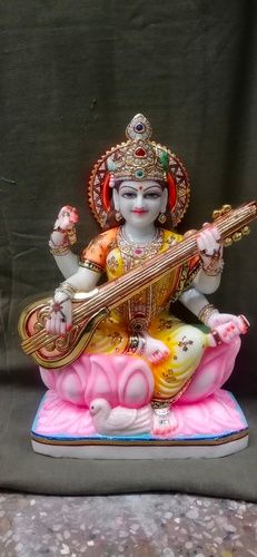 Marble Sarswati Statue