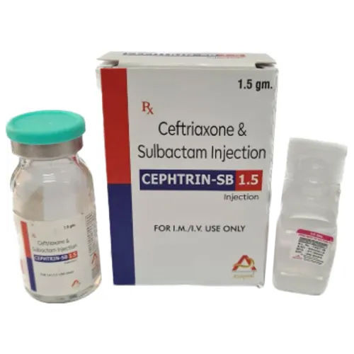 1.5 GM Ceftriaxone And Sulbactum Injection