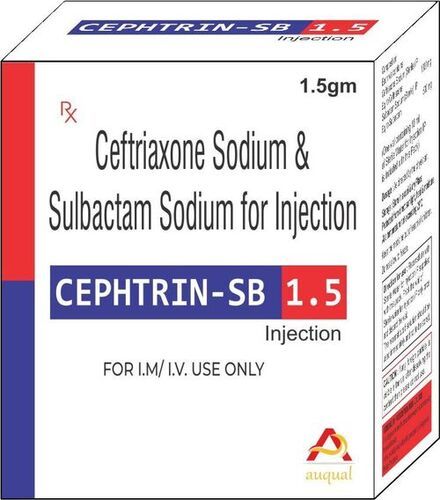 1.5 GM Ceftriaxone And Sulbactum Injection