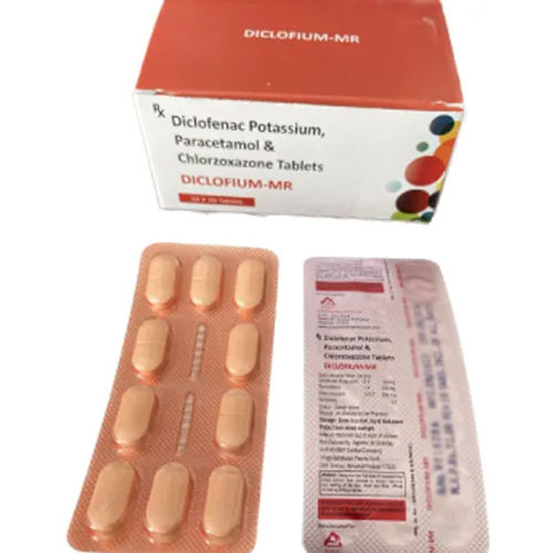 Diclofenac Potassium Patacetamol And Chlorzoxazone Tablets