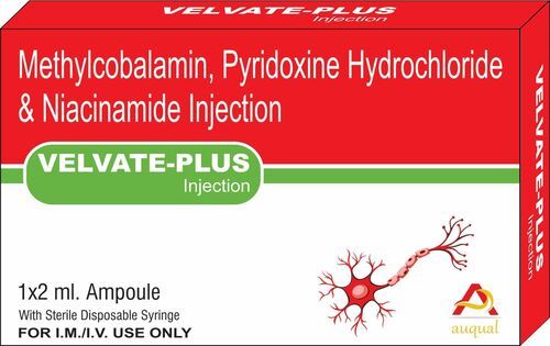 VELVATE - Mecobalamine 1500 mcg, Niacinamide 100 mg, Pyridoxine HCL 100 mg | Liquid Injection for Pain Management, Fever Relief in Cattle, Buffalo, Horses, Sheep