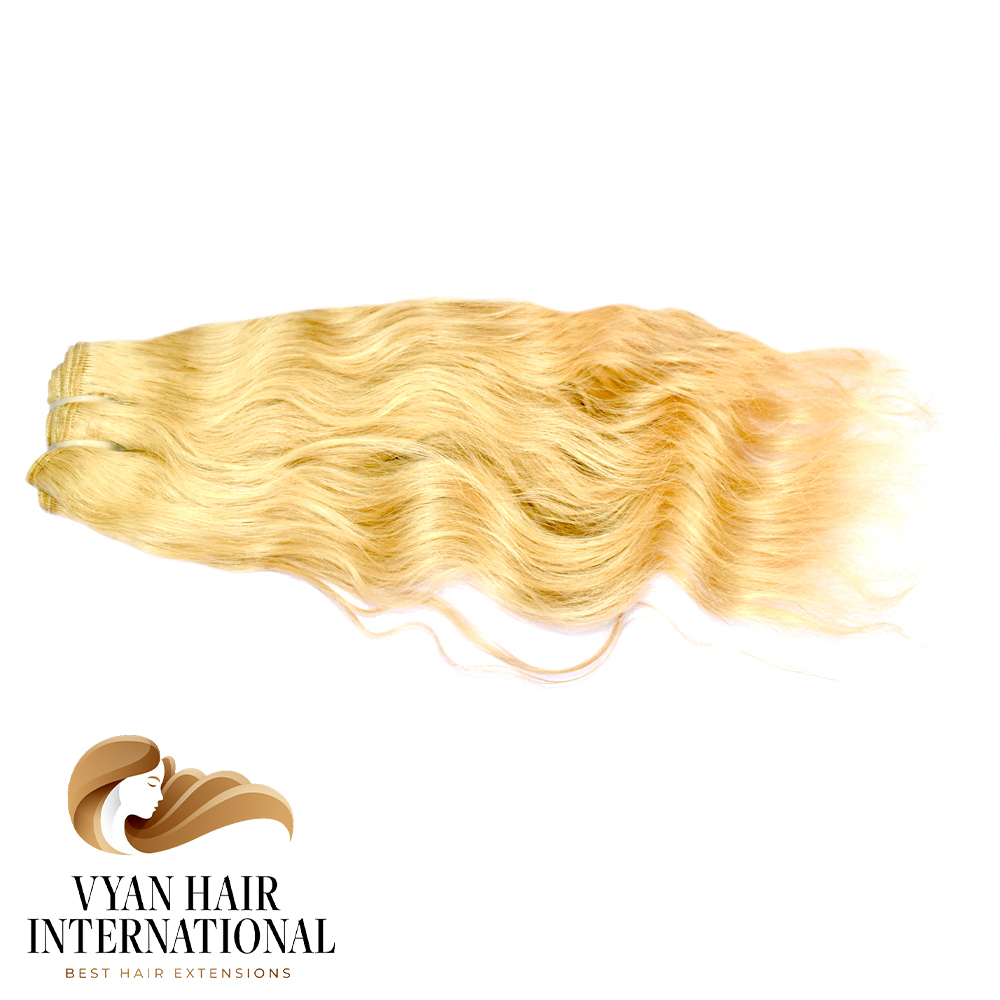Raw Virgin Cuticle Aligned Blonde Human Hair Bundles