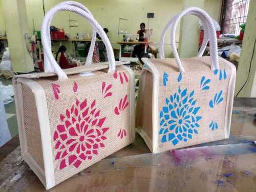 Customised And Natural Jute Bag