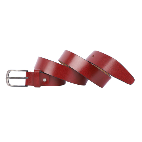 Genuine leather belt tippingmaroon