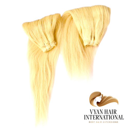 Unprocessed Virgin Peruvian Blonde Hair Straight Raw Virgin Hair Bundles