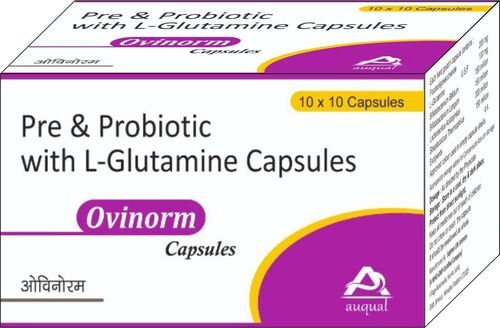 Pre And Probiotic With L-Glutamine Capsules - Enhanced Digestive Support, Boosts Gut Health and Immune Function