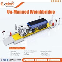 Unmanned Weighbridge System - Mild Steel Fabricated 7.5x3 to 25x3 Meter | High Bright RGB Display, 120 Ton Loading Capacity, 0.025 Accuracy, Remote Access Integration