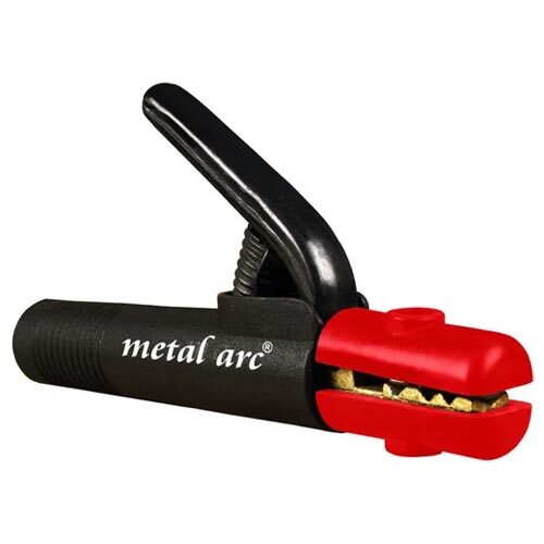 Electrode Holder Series - Brass 5 mm Black and Red Color 300 Amps Output Current Fully Insulated Easy Attachment High Durability ISO Certified