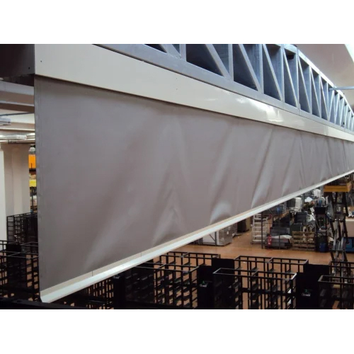 Grey Fire And Smoke Barrier Curtains