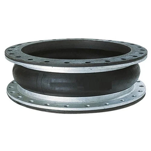 Rubber Expansion Joints - Elastomeric Material, 2 Inch Size, Black Color | 600Â°C Maximum Temperature, Flexible Connectors for Vibration Absorption