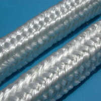 High Temperature Fiberglass Rope - Fiber Material, Twisted Style, Silver Color | Versatile Insulation And Sealing For Extreme Heat Applications