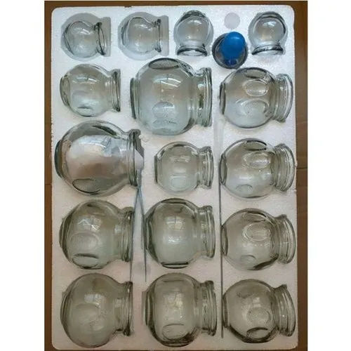 Reduce Stress 16 Piece Glass Hijama Cup Set