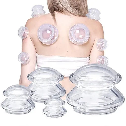 Therapy Equipment 4 Piece Moving Vacuum Cup Set