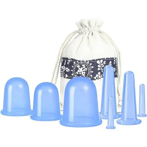 7 Piece Plastic Massage Cupping Therapy Cup Set