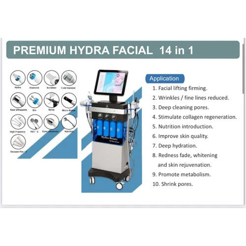 14 In 1 Hydrafacial Machine Vertical Hydra Facial Machine