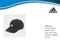 ADIDAS SPORTS BLACK CAP