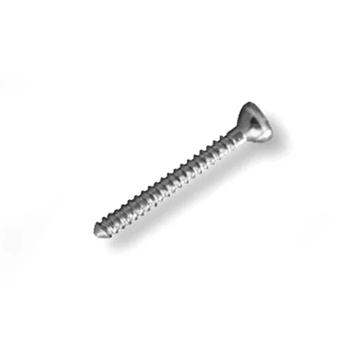 Cortex Screw - 2.7mm Diameter, 15-30mm Length, Polished Stainless Steel Finish, Hexagonal Shape, Silver Color for Hospital Use