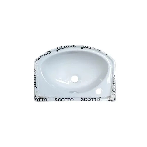 18x12 Inch White Ceramic Wash Basin