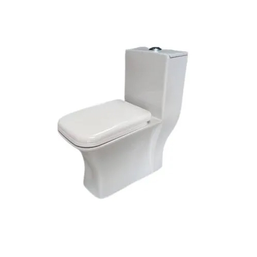 Rectangular Shape White Toilet Seat