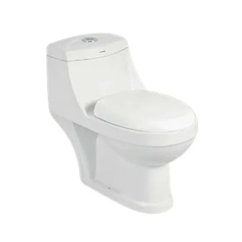 White Ceramic One Piece Toilet Seat