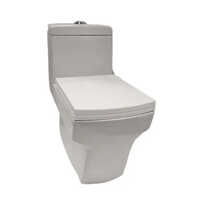 White Modern Piece Toilet Seat