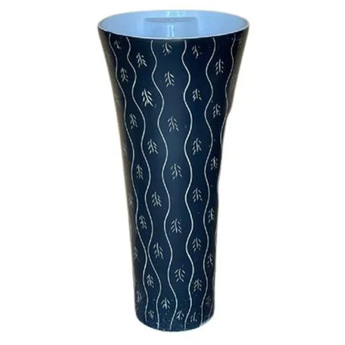 Blue Printed Pedestal Wash Basin