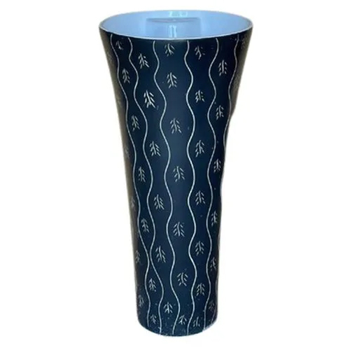 Blue Printed Pedestal Wash Basin