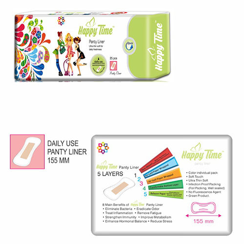 155Mm Panty Liner Happy Time 25Pcs