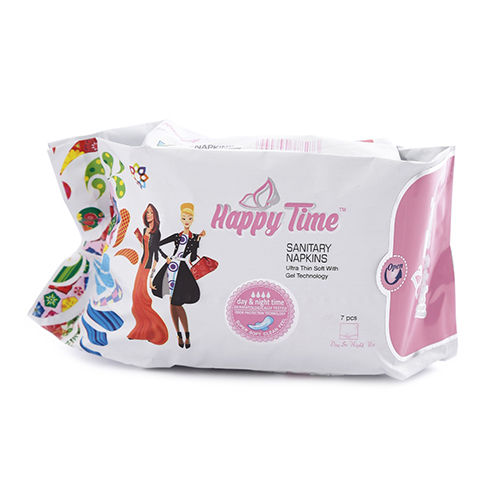 280Mm Ultra Maxi Sanitary Napkins Happy Time 7Pcs