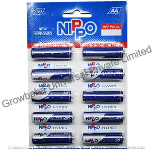 Nippo Size: AA 1.5volt Zinc Battery