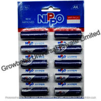 Nippo Size: AA 1.5volt Zinc Battery