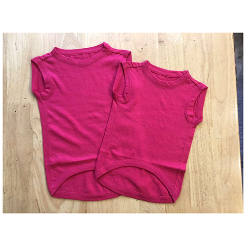 MP Dog Cotton T-Shirt - Size: Large Color: Dark Pink | Type: Pet Apparel Machine Knit Sampling Time: 30-45 Days Production Time: 60-90 Days