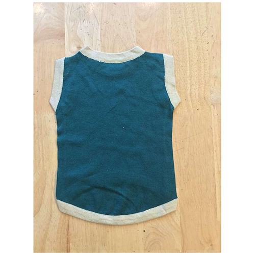 MP Dog Cotton T-Shirt Green - Cotton Large Size Green & White Color | Machine Knit Pet Apparel Ideal for Dogs Comfortable Fit